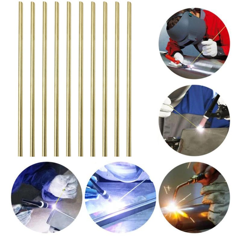 PGCOKO 10PCS 4mm Solid Round Brass Rod Lathe Bar Stock Kit for DIY Craft Tool, 5/32 inch in Diameter 12 inch in Length - Image 4